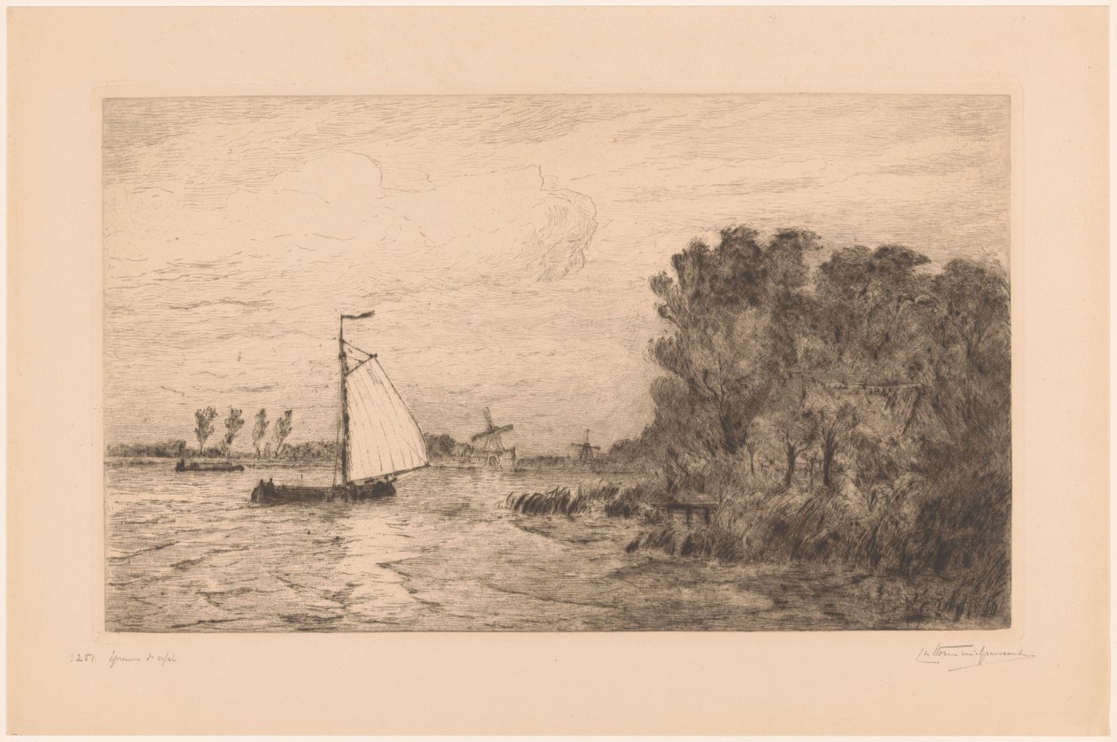 Vista do Vecht perto da Weesp
La Vecht perto de Weesp (título original) de Carel Nicolaas Storm van 