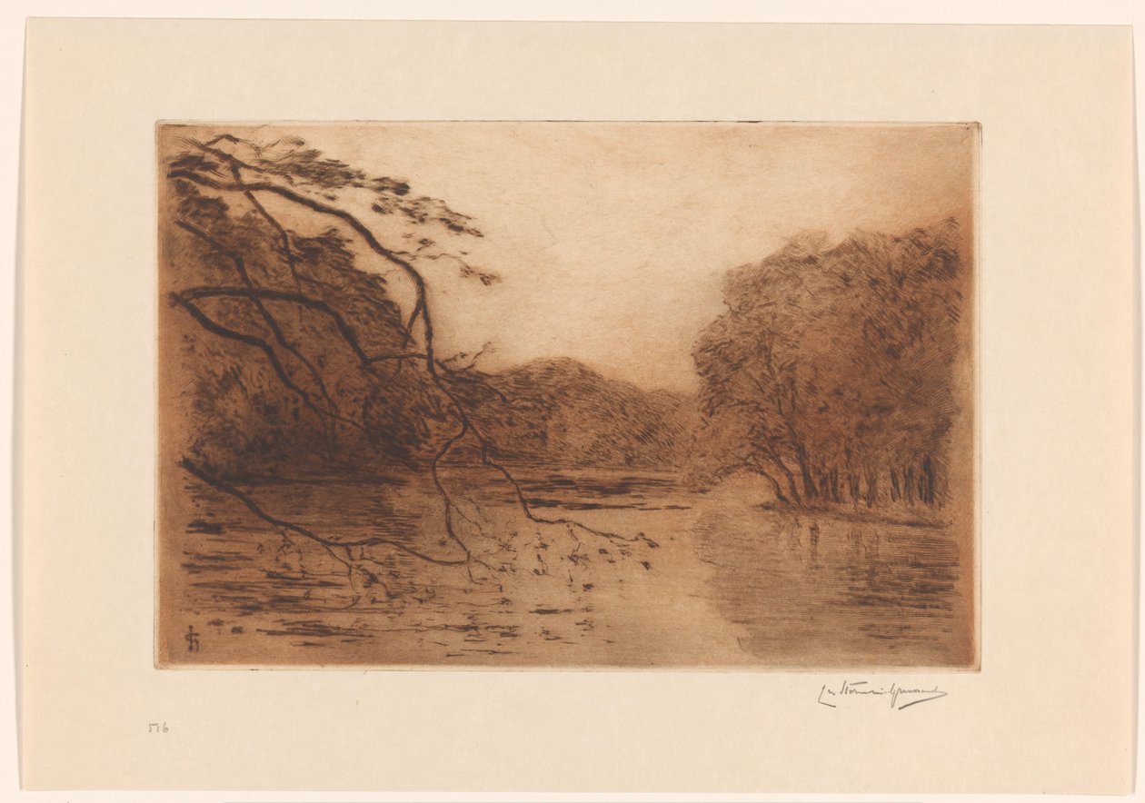Lago na Floresta de Haia de Carel Nicolaas Storm van 