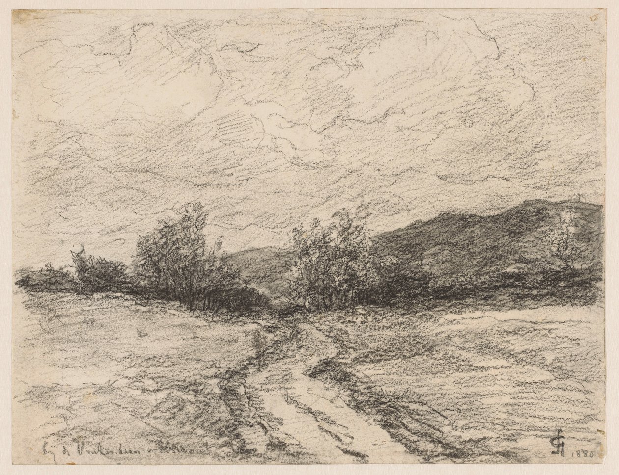 Caminho florestal através das dunas perto de Elswout
Perto da Vinkenbaan de Elswout (título sobre o objecto) de Carel Nicolaas Storm van 