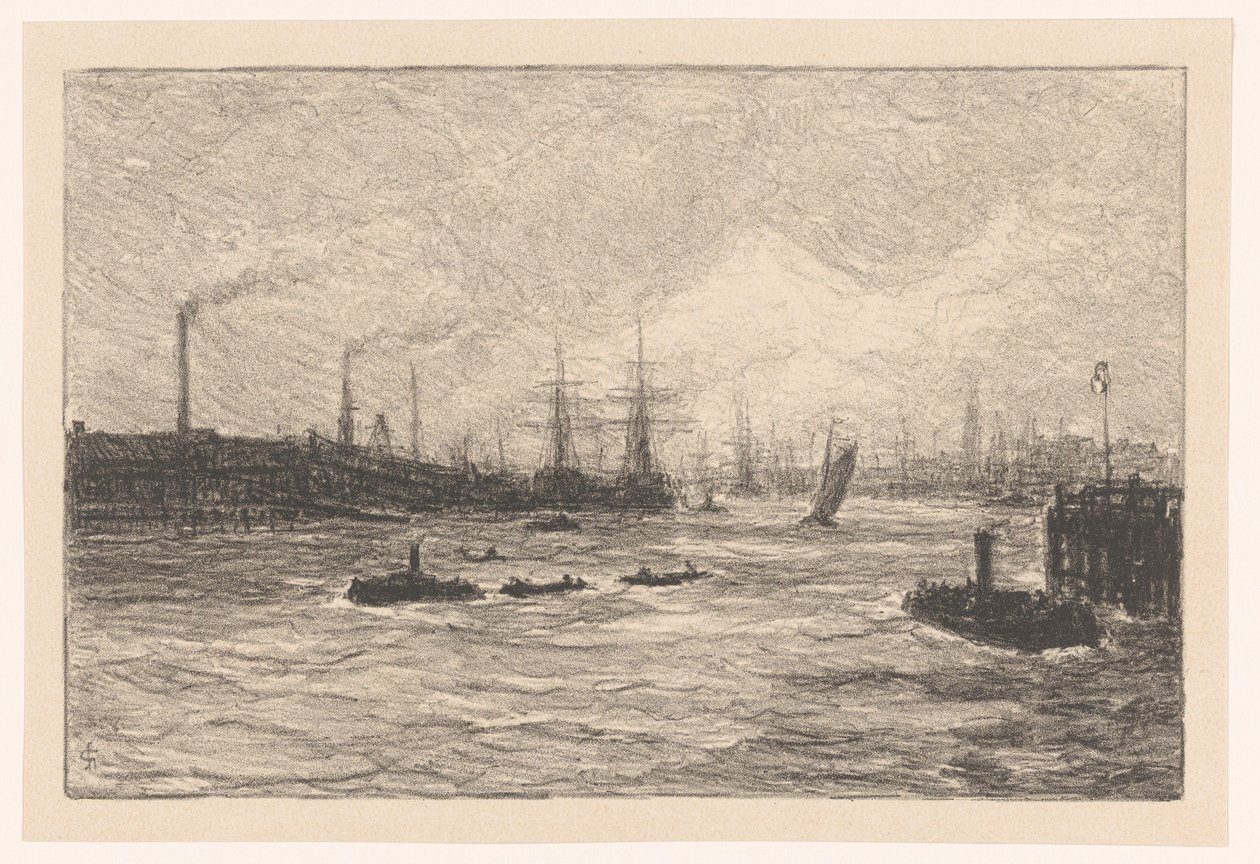 Porto de Hamburgo de Carel Nicolaas Storm van 