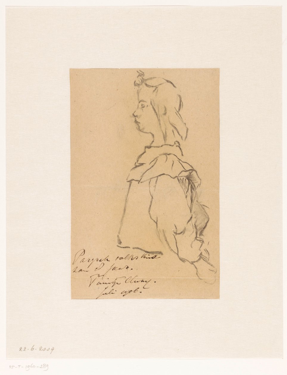 Criança parisiense de oito anos de Carel Nicolaas Storm van 