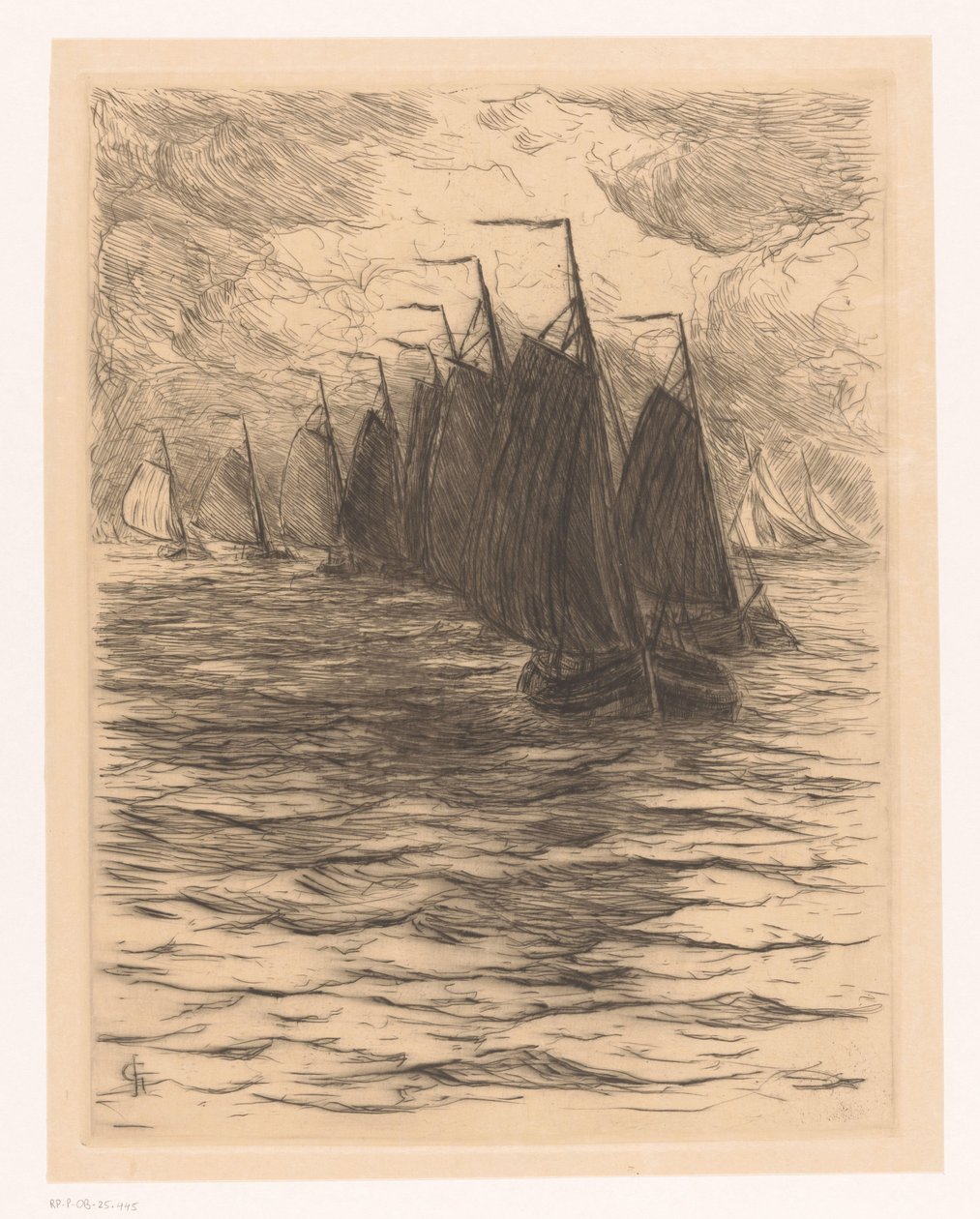 Frota no mar de Carel Nicolaas Storm van 