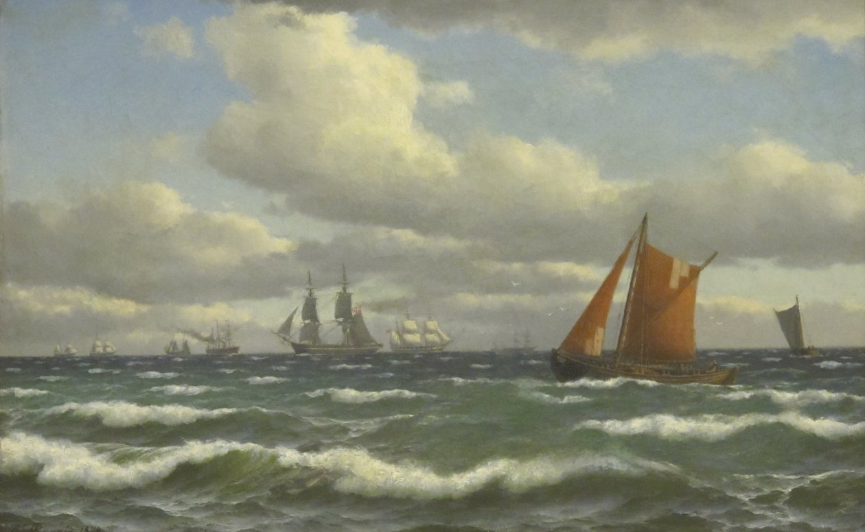 Pintura a óleo com aspersão pintado de Carl Baagøe