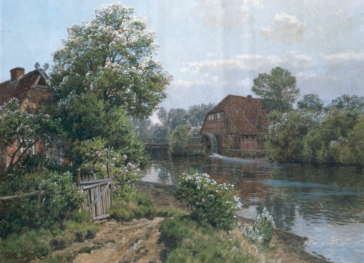 Paisagem do outono, c.1900 de Carl Christian Schirm