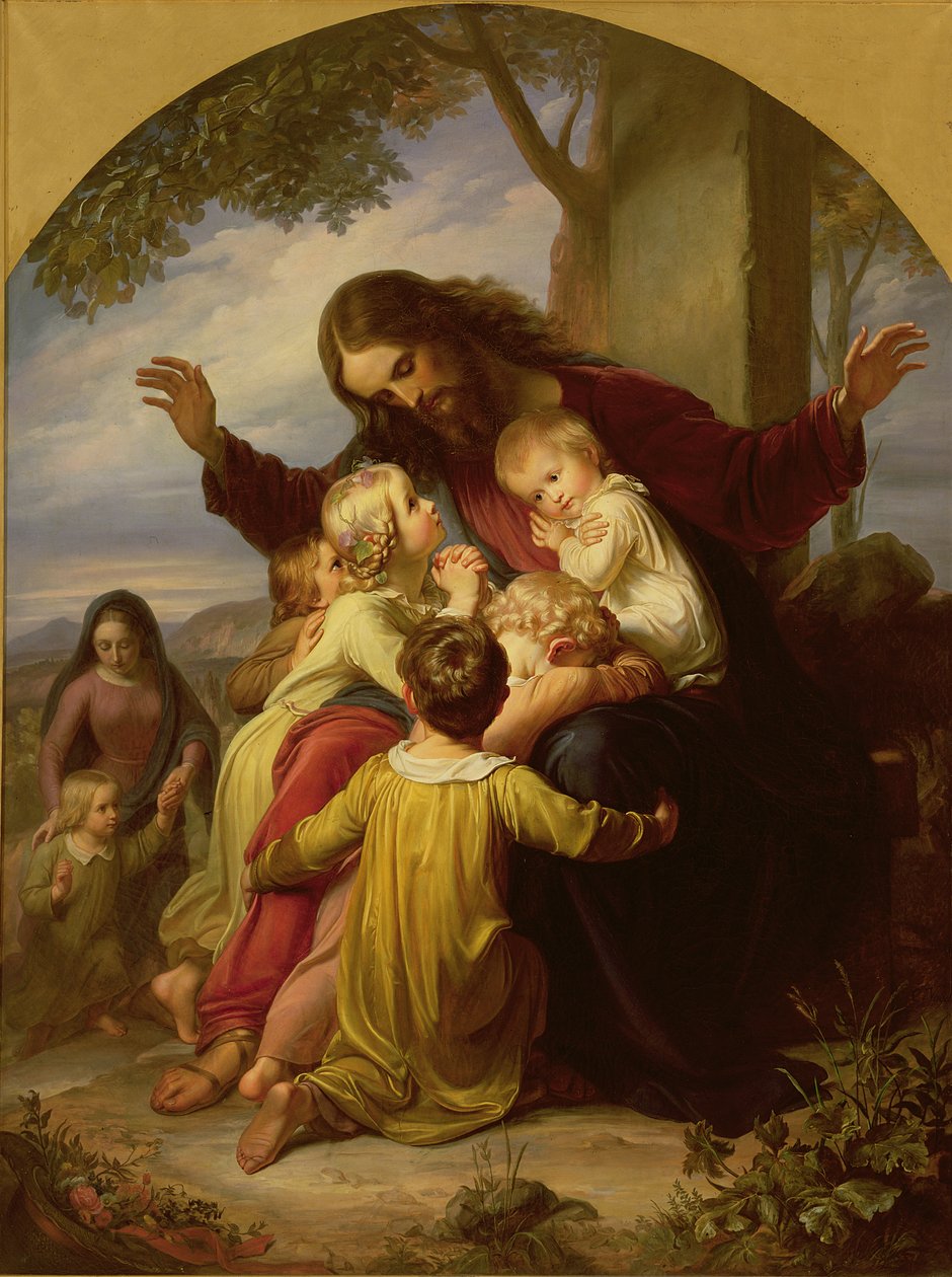 Deixe as criancinhas virem para mim de Carl Christian Vogel von Vogelstein
