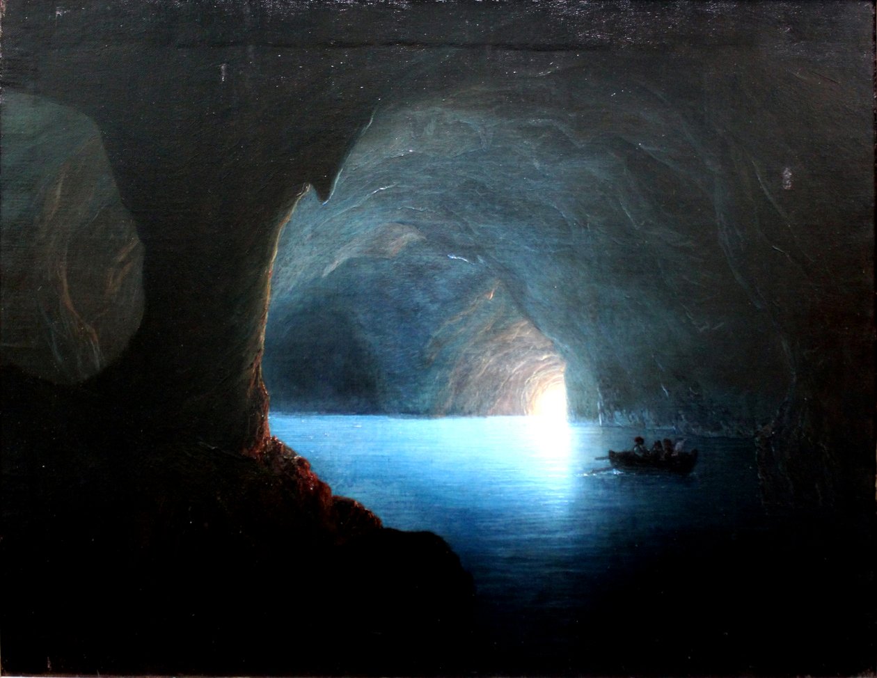 A gruta azul em Capri de Carl Friedrich Seiffert