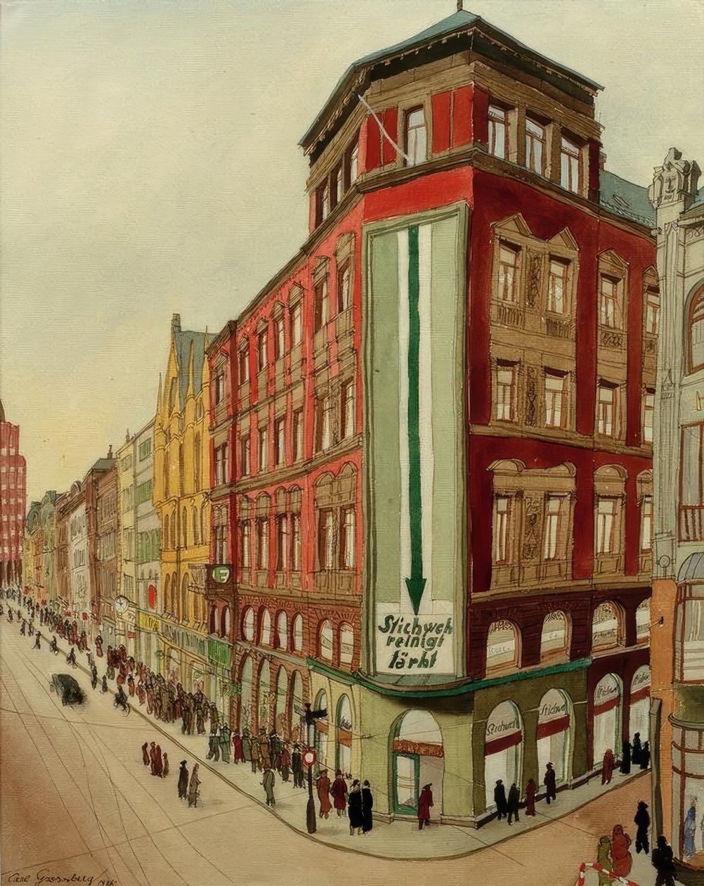 Hannover, esquina com a filial de Stichweh de Carl Grossberg