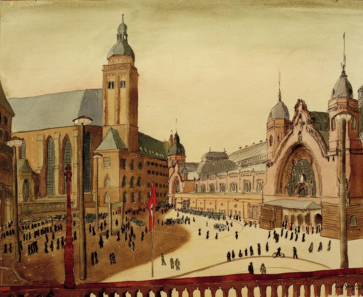 Colônia, praça da estação de Carl Grossberg