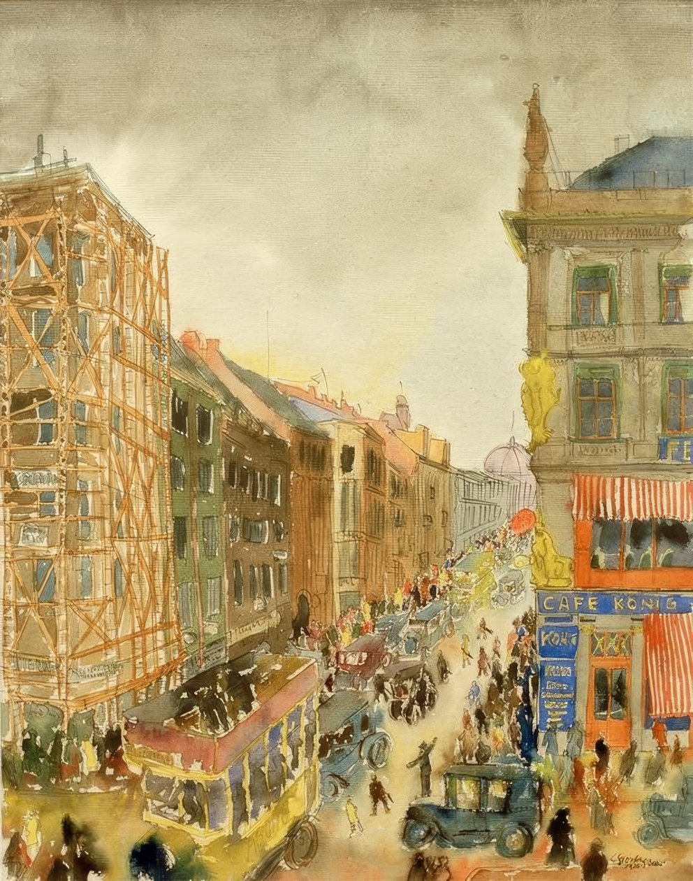 Rua em Berlim de Carl Grossberg