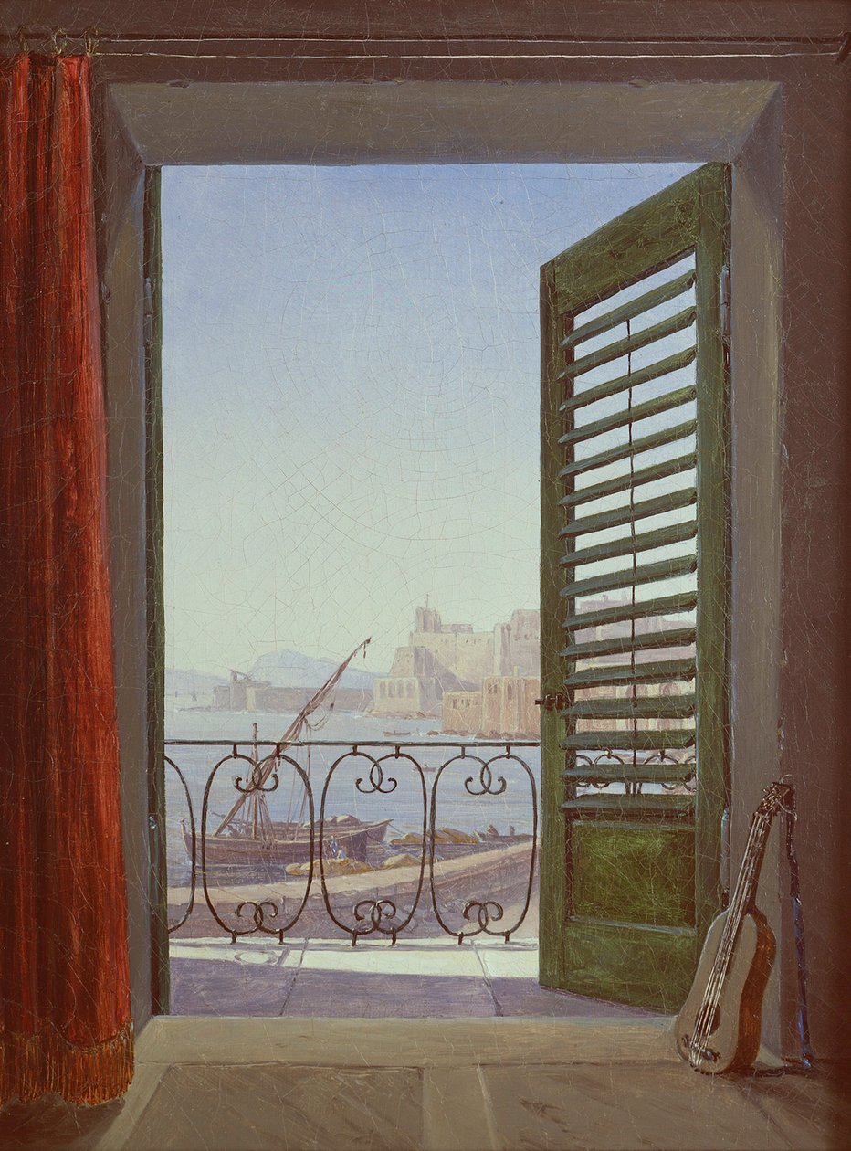 Varanda em Nápoles de Carl Gustav Carus