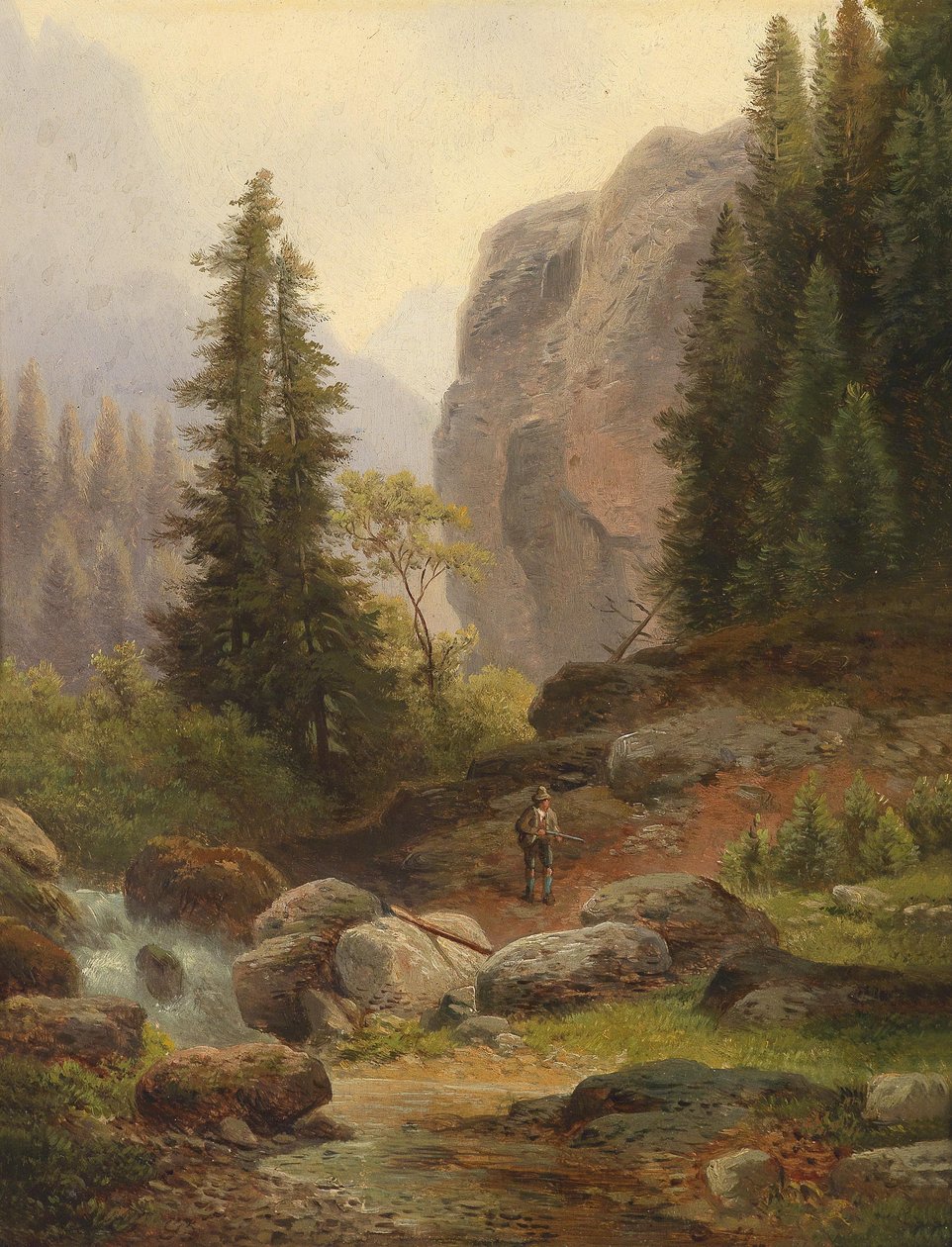 Um caçador nas altas montanhas de Carl Hasch
