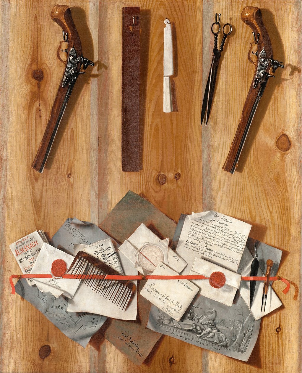 Trompe l&39;oeil 1737 de Carl Hofverberg