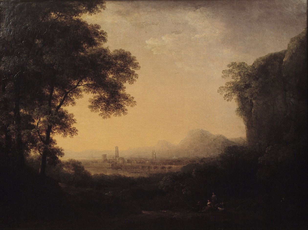 Paisagem romântica de Carl Johan Fahlcrantz