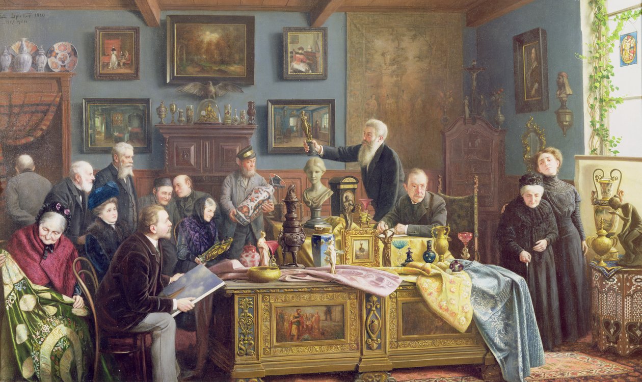 O Leilão, 1910 de Carl Johann Spielter