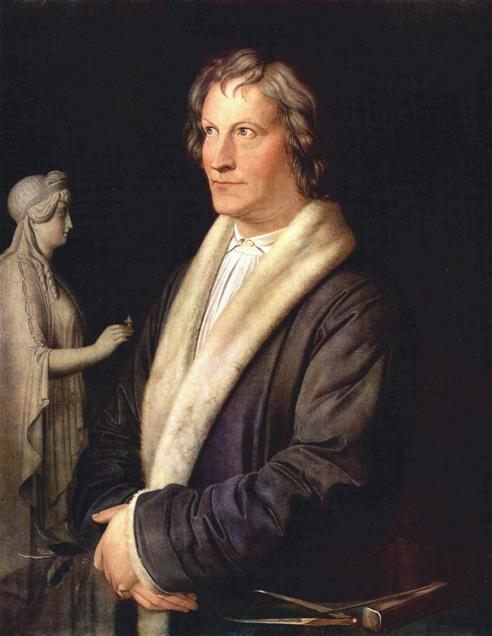 Retrato do escultor dinamarquês Bertel Thorvaldsen de Carl Joseph Begas