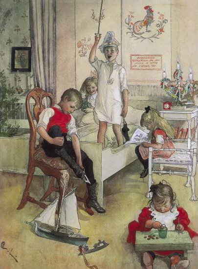 Manha de Natal de Carl Larsson