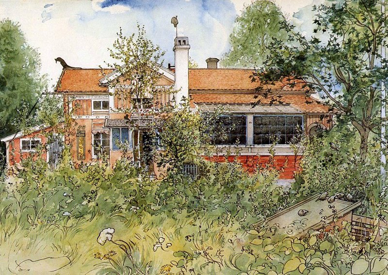 A casa solar de Carl Larsson