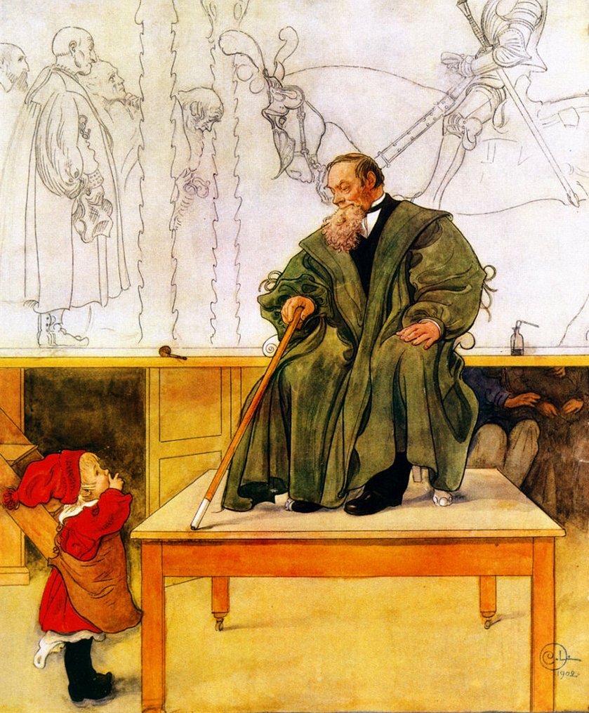 Avô e Esbjörn de Carl Larsson