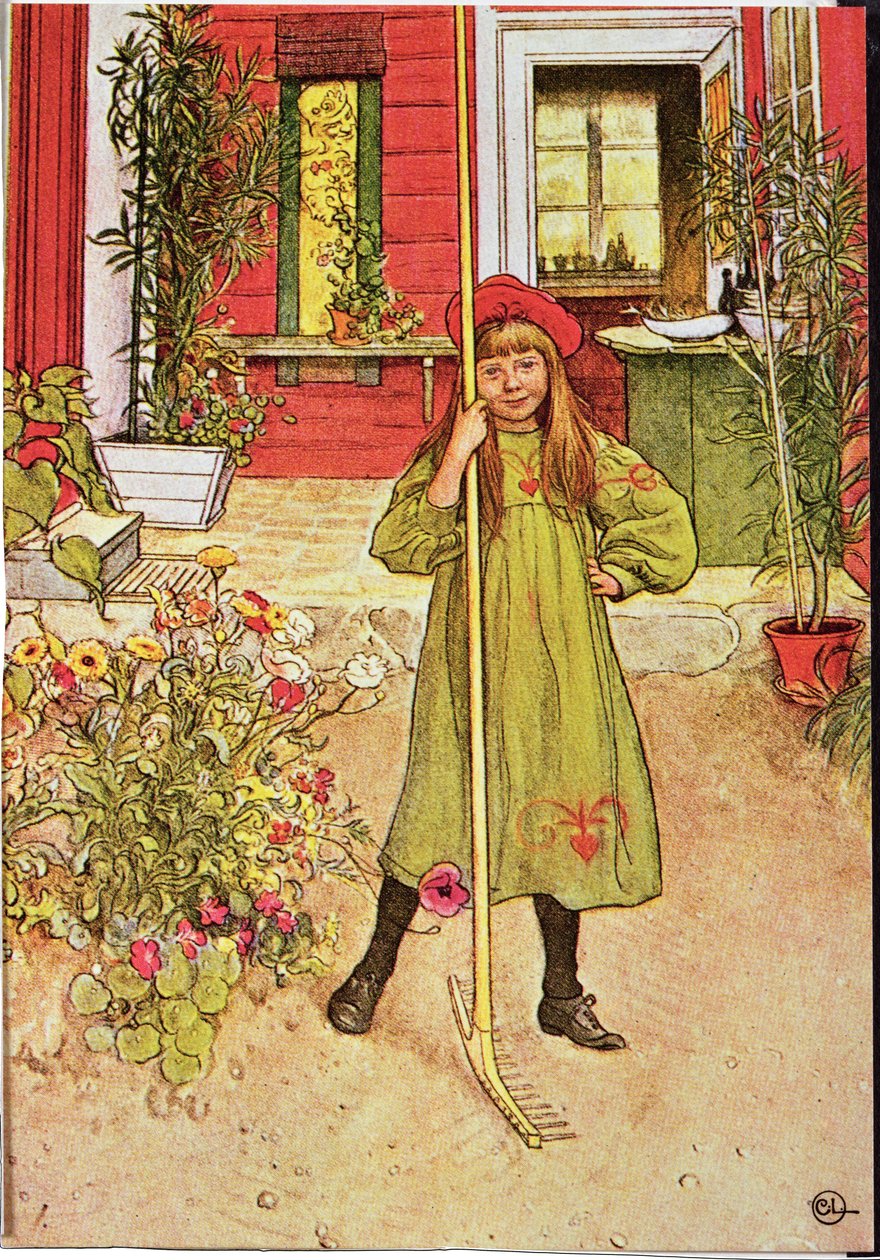 raking de Carl Larsson