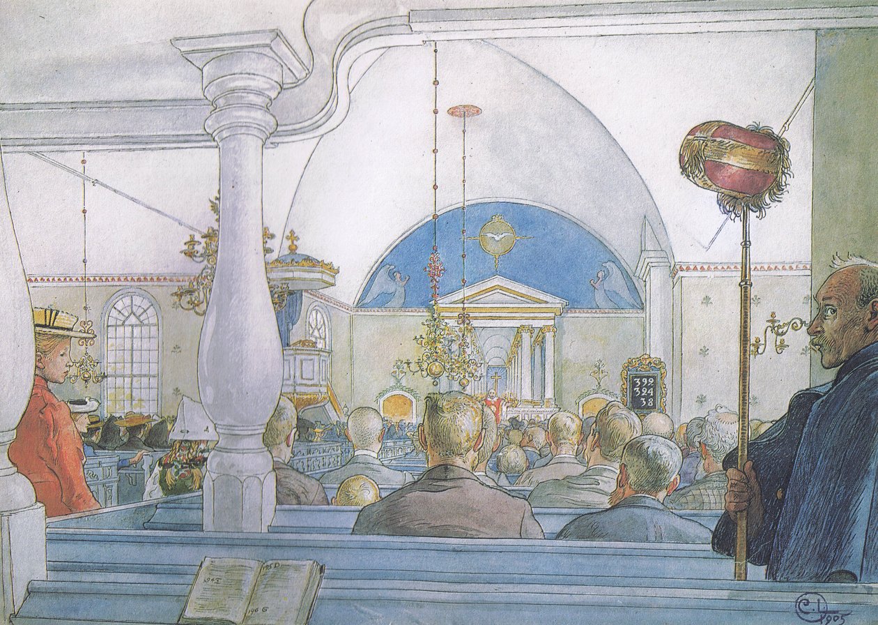 Nossa igreja em Sundborn de Carl Larsson