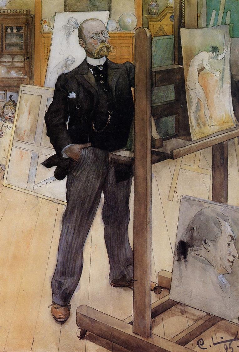 Auto-retrato de Carl Larsson