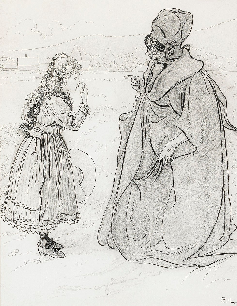 O conto de fadas do nariz de Lillis de Carl Larsson