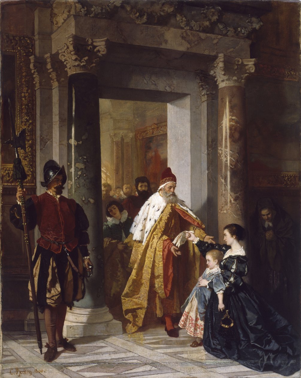 Petição ao Doge, 1860 de Carl Ludwig Friedrich Becker