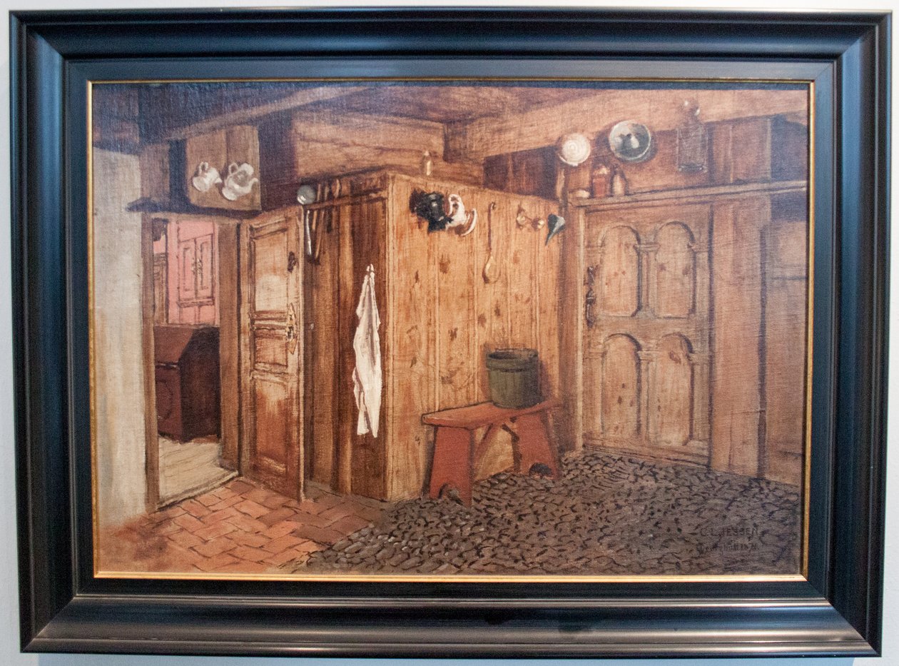 Eszak-friz enteriornDeutsch: Interior da Frísia do Norte de Carl Ludwig Jessen