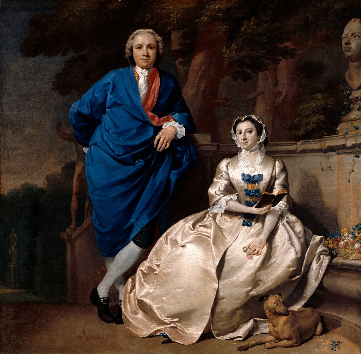 Retrato de George Michael Moser e sua esposa, Mary Guynier, c.1742 de Carl Marcus Tuscher