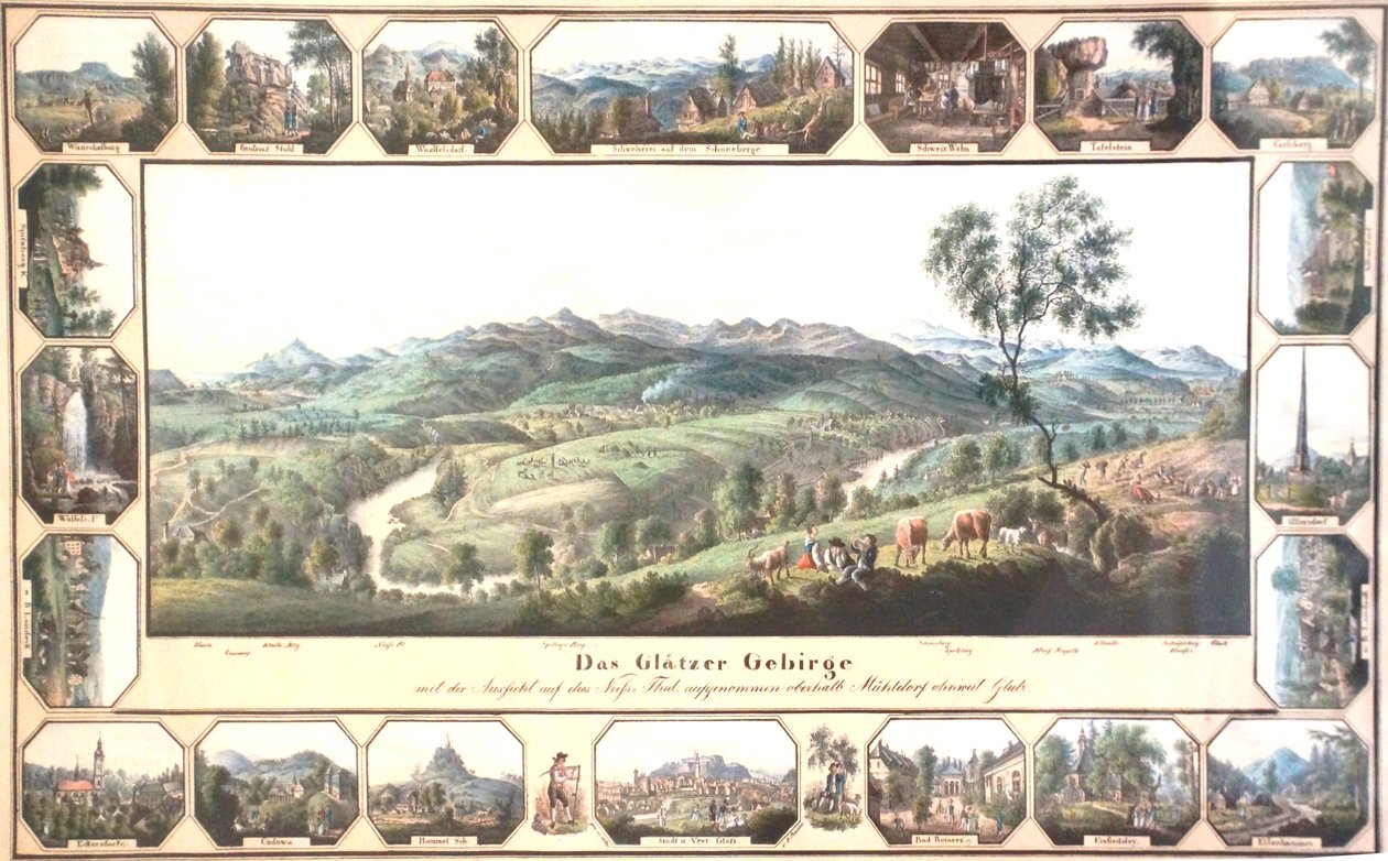 As montanhas Glatzer com 20 pequenas vistas de Carl Mattis