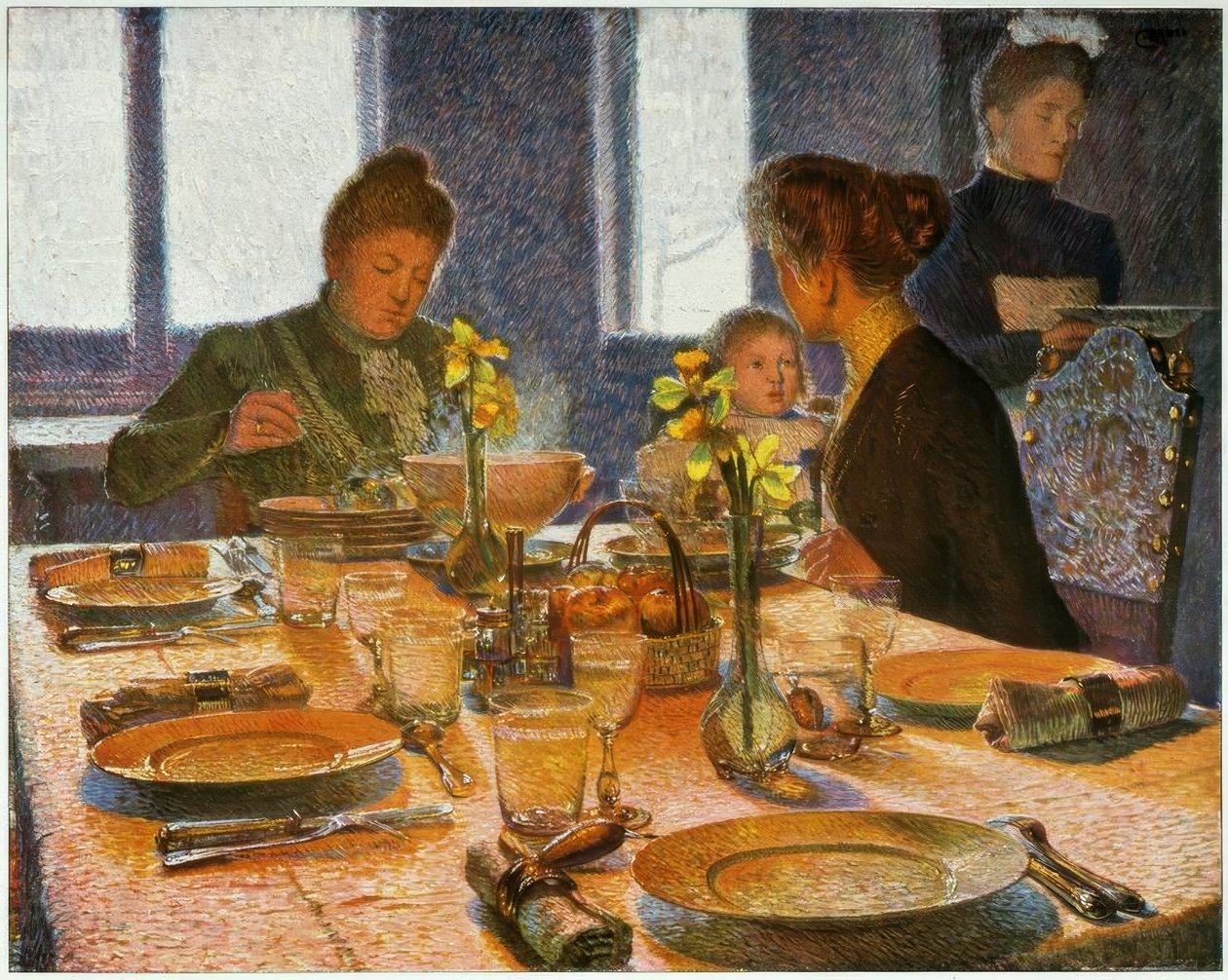 No café da manhã de Carl Moll