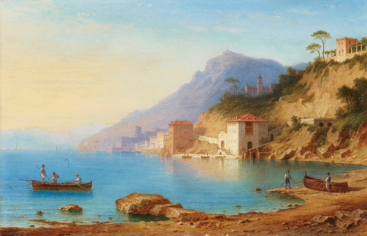 Vista da Costa Amalfitana de Carl Morgenstern
