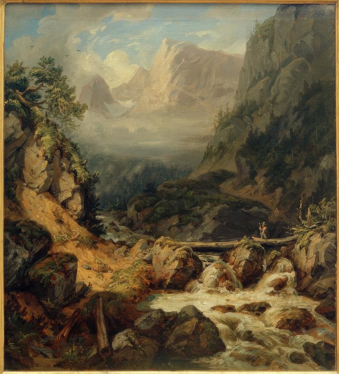 C.Morgenstern, The Waldbachstrub perto de Hallstatt de Carl Morgenstern