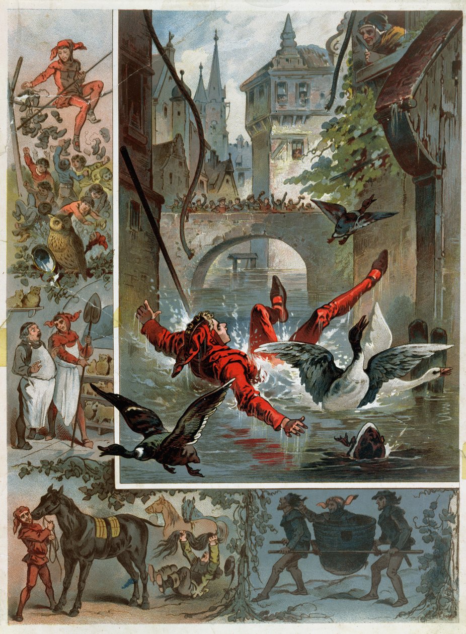 Ilustração de Till Eulenspiegel Story de Richard Strauss (1864-1949) c.1860-80 de Carl Offterdinger
