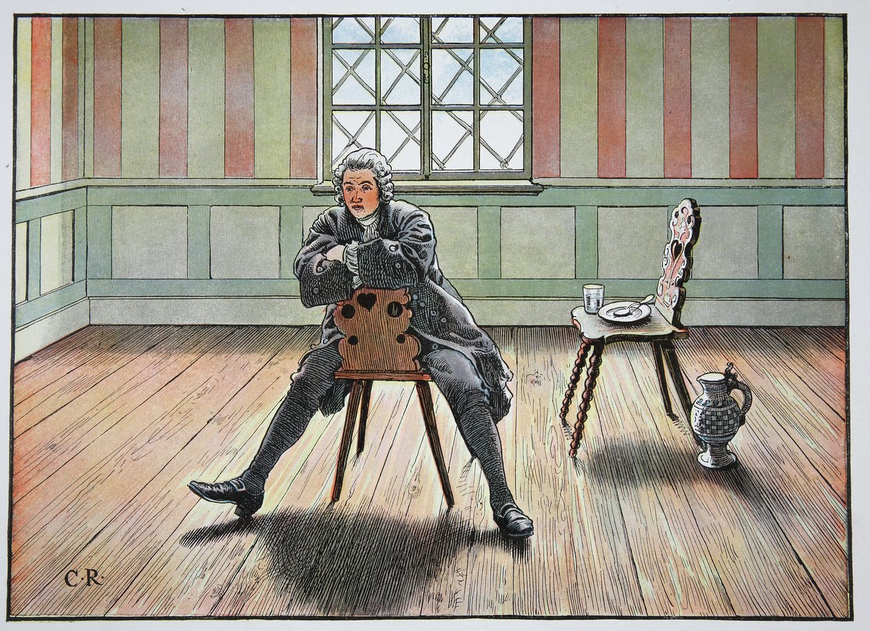 Em cativeiro para Kustrin no Oder, outono de 1750 de Carl Röchling