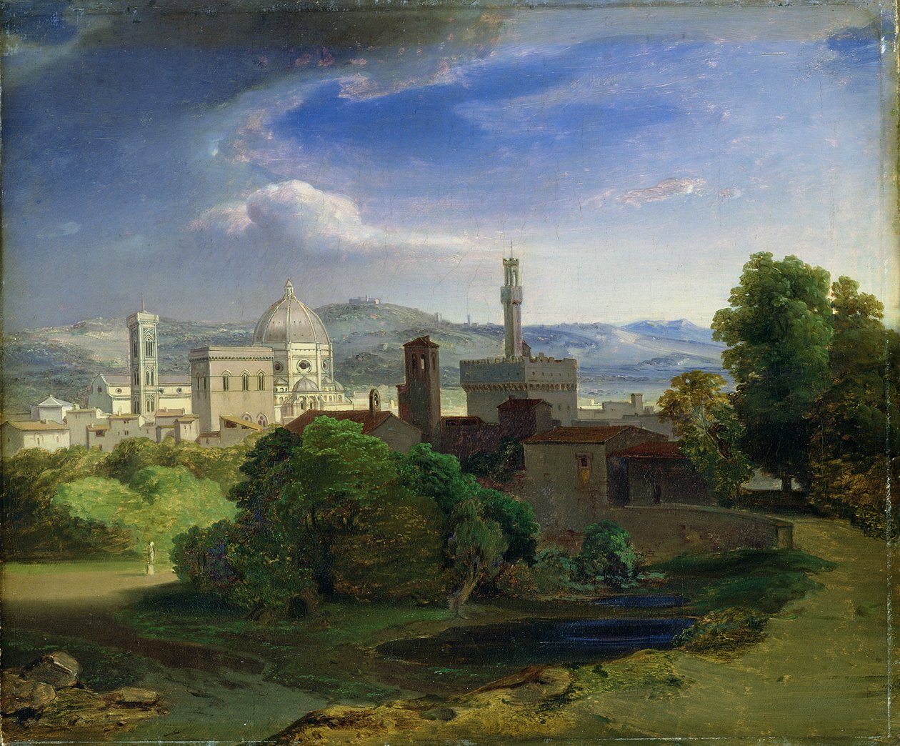 Vista sobre Florença, c.1829 de Carl Rottmann
