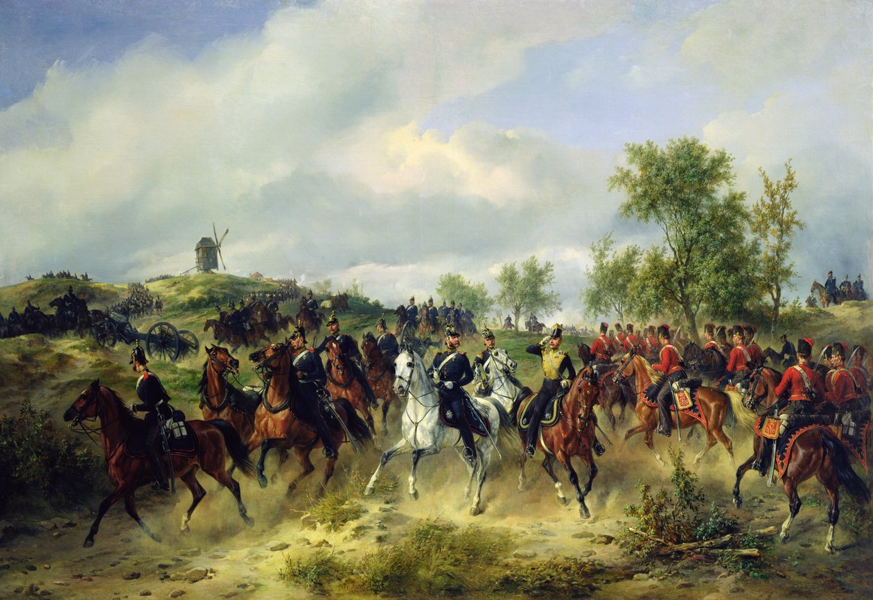 Cavalaria prussiana em expedição, c.19 de Carl Friedrich Schulz
