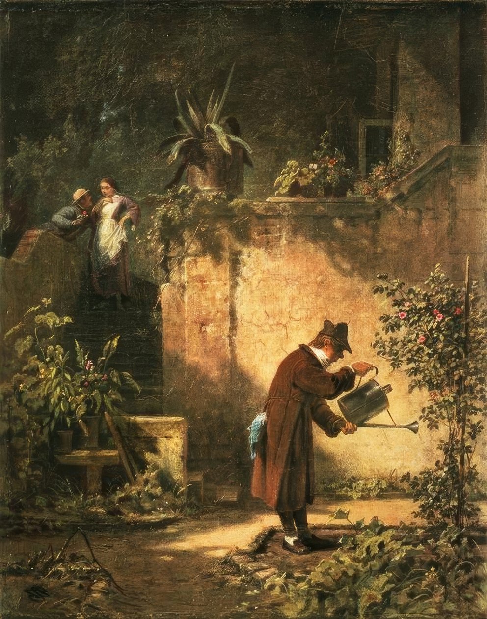 O amigo do jardim de Carl Spitzweg
