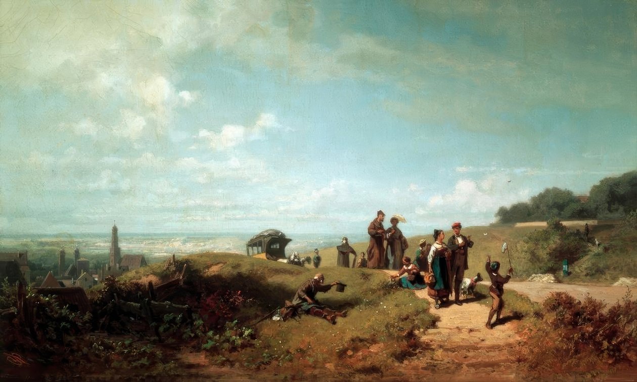 A caminhada de domingo de Carl Spitzweg