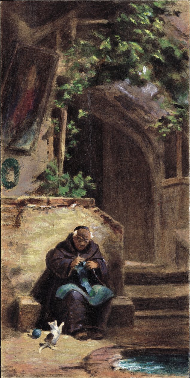 Monge Tricô de Carl Spitzweg