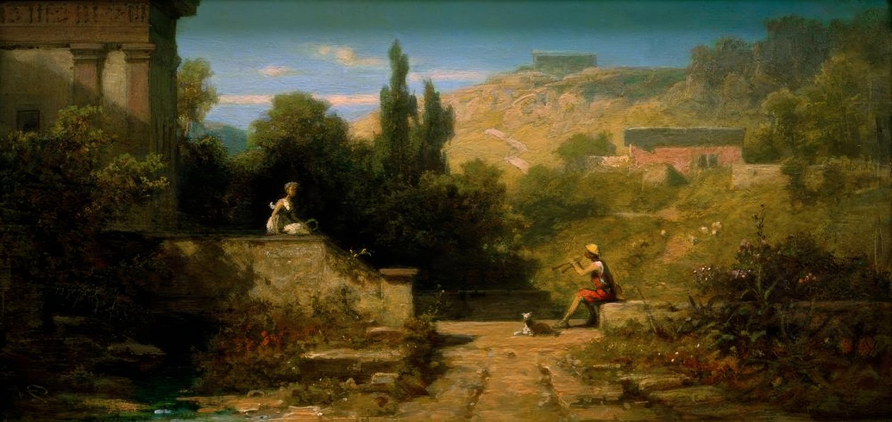 Camisa ventosa de Schalmei de Carl Spitzweg