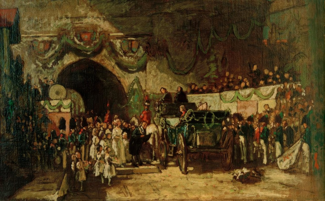 sereno Ankunft de Carl Spitzweg