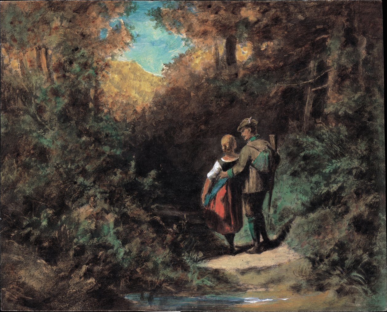 Perseguição, 1865-70 de Carl Spitzweg