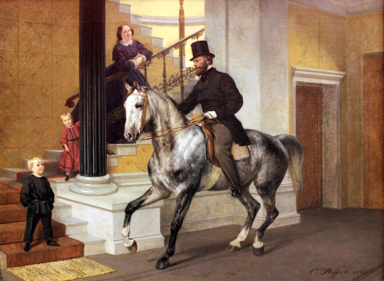 Retrato do advogado Ernst Lau de Carl Constantin Steffeck