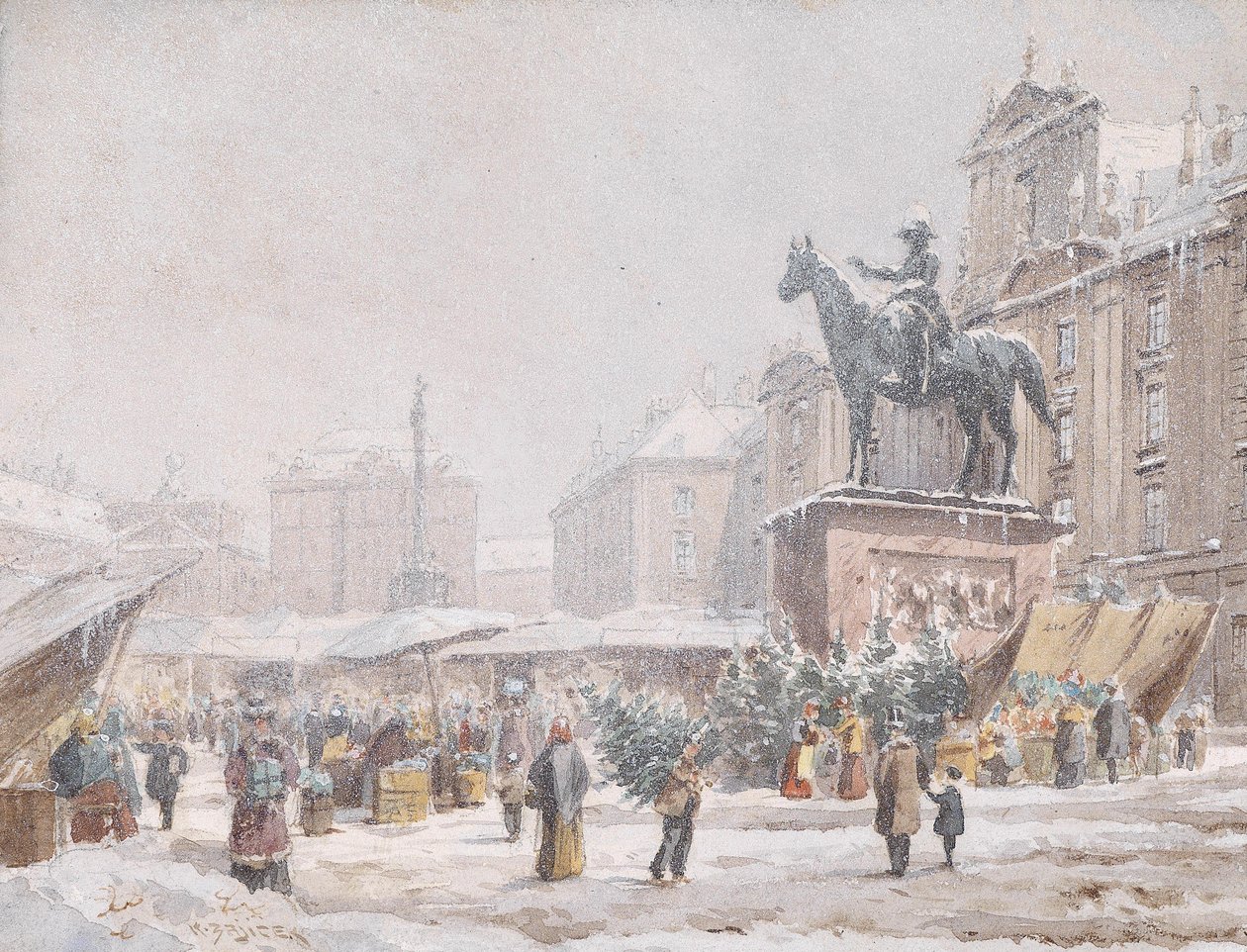 Mercado de Natal Am Hof de Carl Wenzel Zajicek