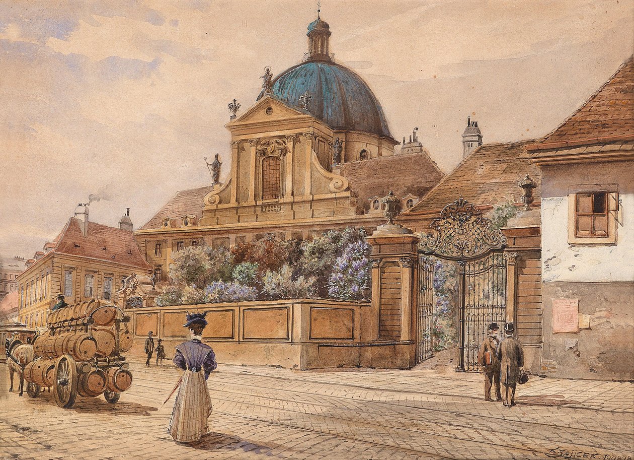 Viena, The Salesiannerinnenkirche am Rennweg de Carl Wenzel Zajicek