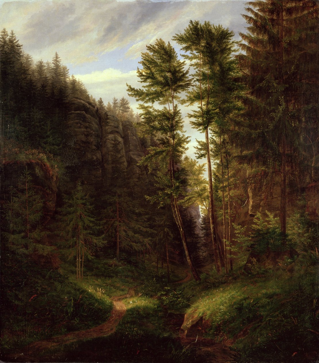 Limpar na região de Uttenwald, 1820 de Carl Wilhelm Goetzloff