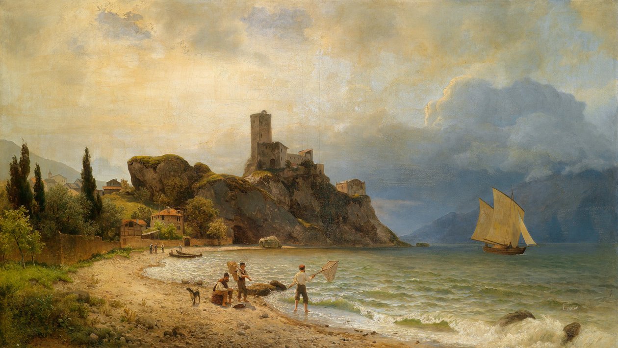 Na baía de Malcesine de Carl von der Hellen