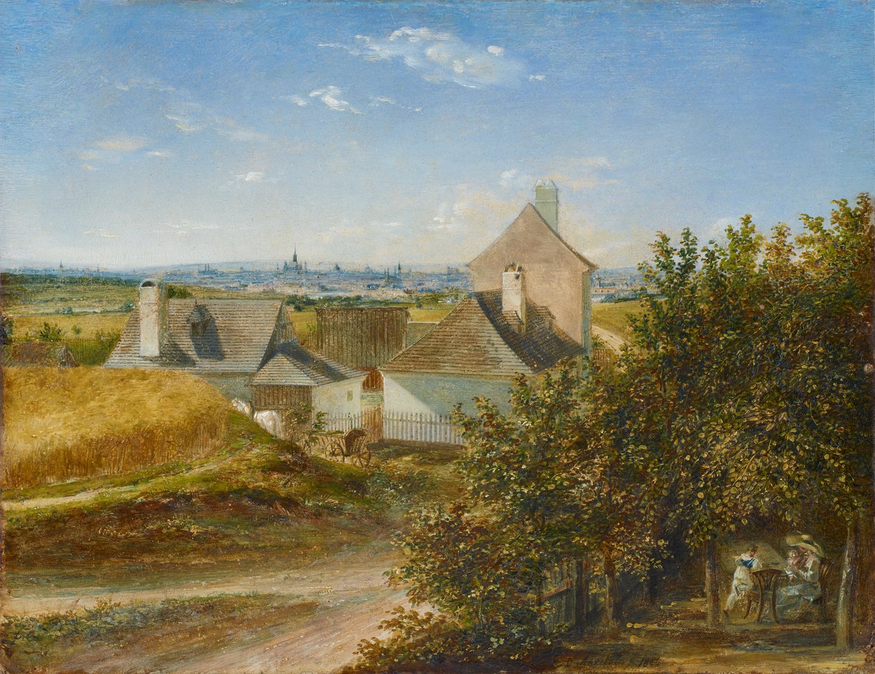 Vista de Viena de Grinzing de Carl Agricola