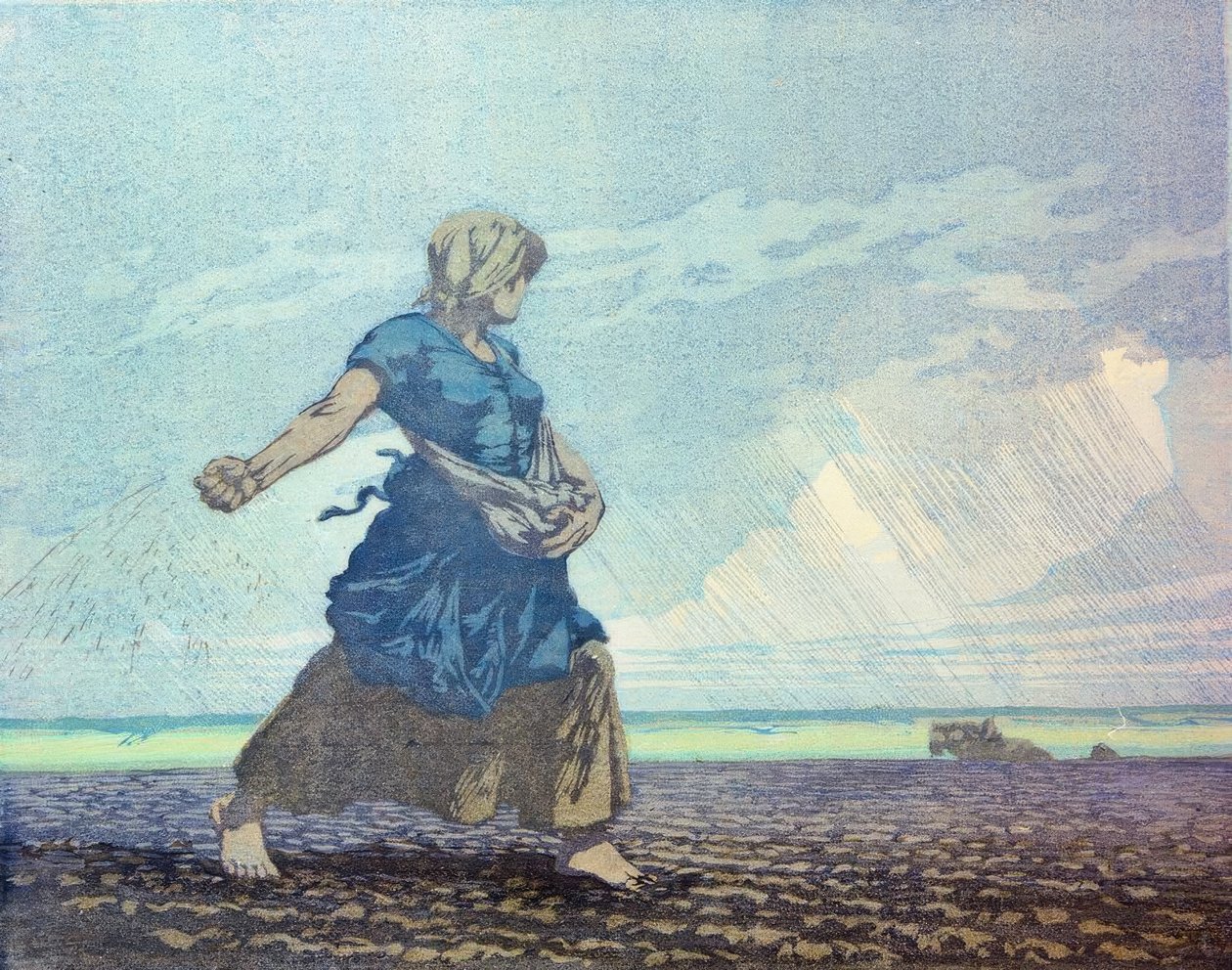Mulher semeadora de Carl Alexander Brendel